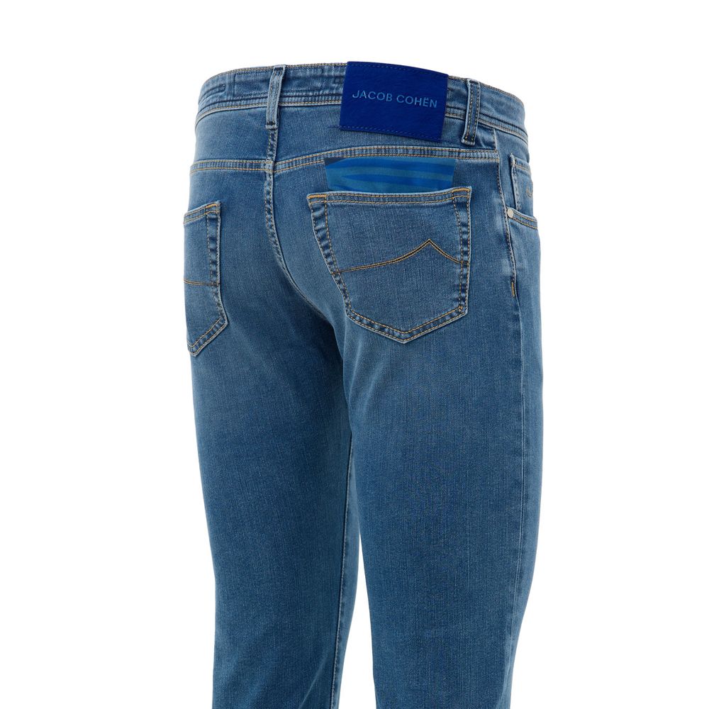Blue Cotton Skinny Jean Jacob Cohen