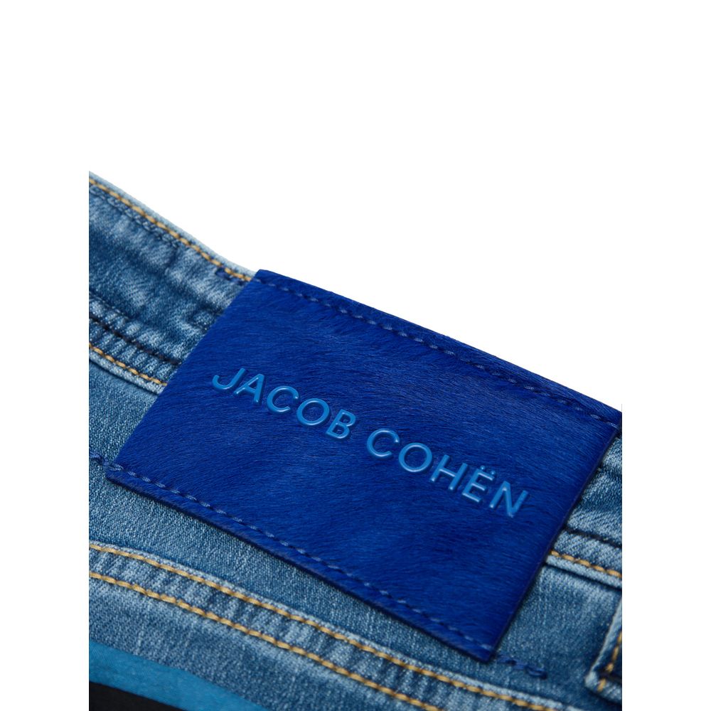 Blue Cotton Skinny Jean Jacob Cohen