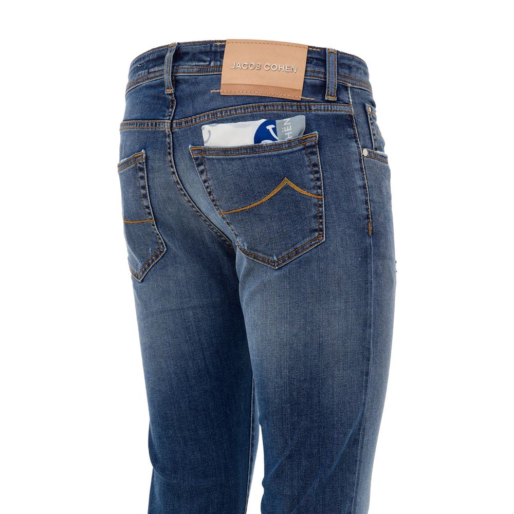 Blue Cotton Skinny Jean Jacob Cohen