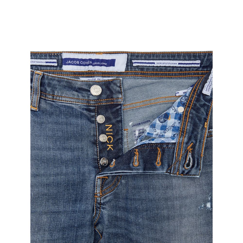 Blue Cotton Skinny Jean Jacob Cohen