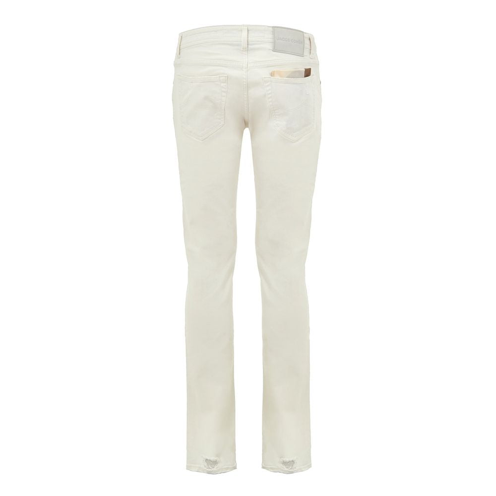 White Cotton Skinny Jean Jacob Cohen