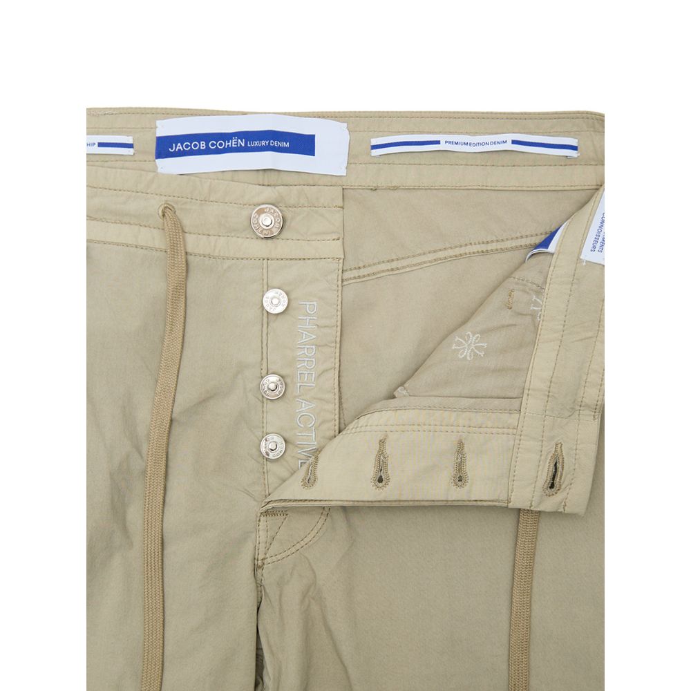 Beige Cotton Casual Pant Jacob Cohen