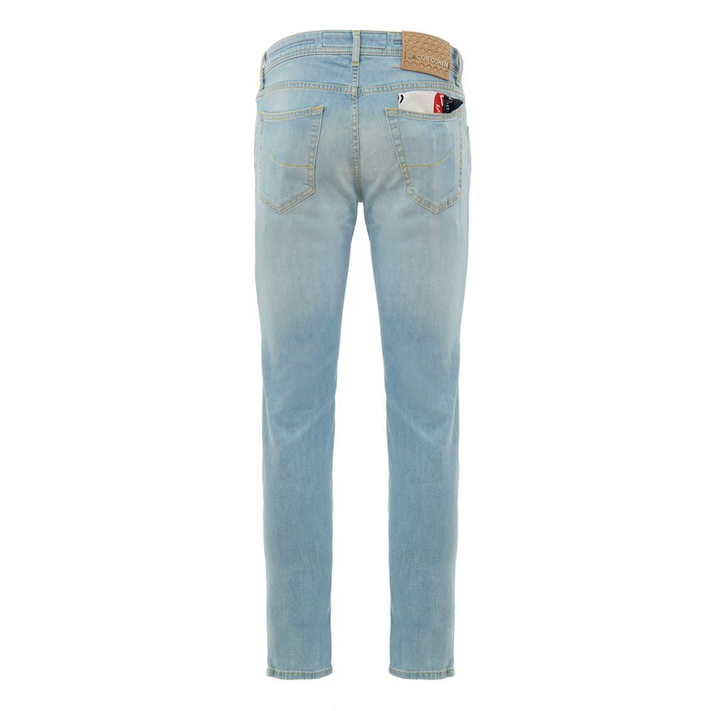 Blue Cotton Skinny Jean Jacob Cohen