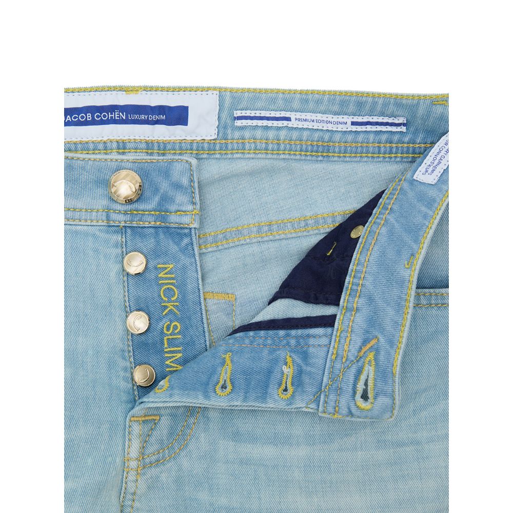 Blue Cotton Skinny Jean Jacob Cohen