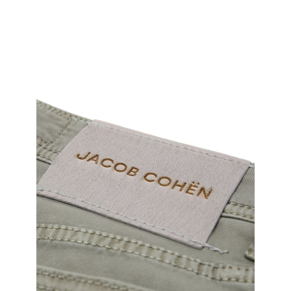 Gray Cotton Skinny Pant Jacob Cohen