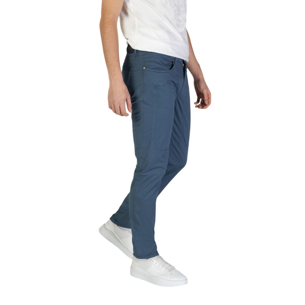Blue Cotton Skinny Pant Jeckerson