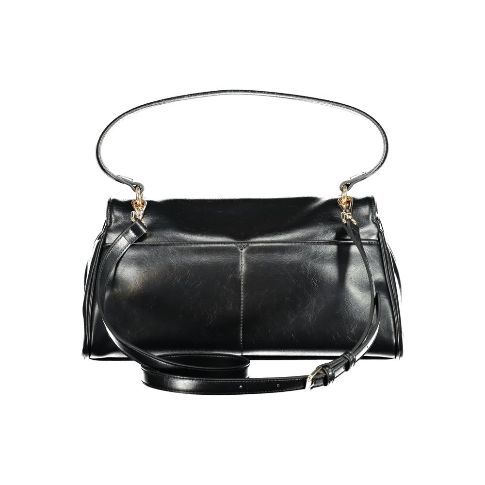 Black Polyethylene Women Handbag Twinset