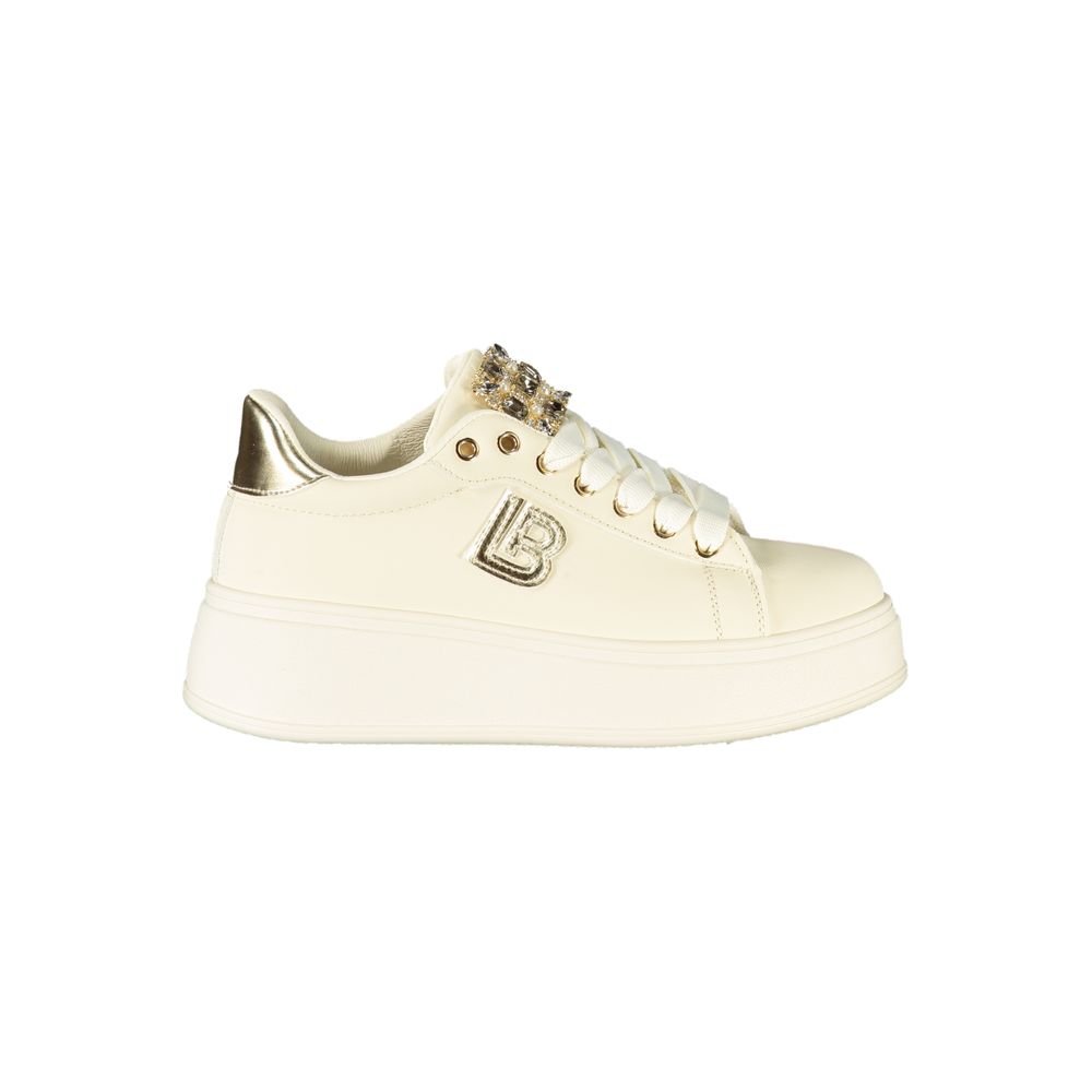Beige Polyester Women Sneaker Laura Biagiotti