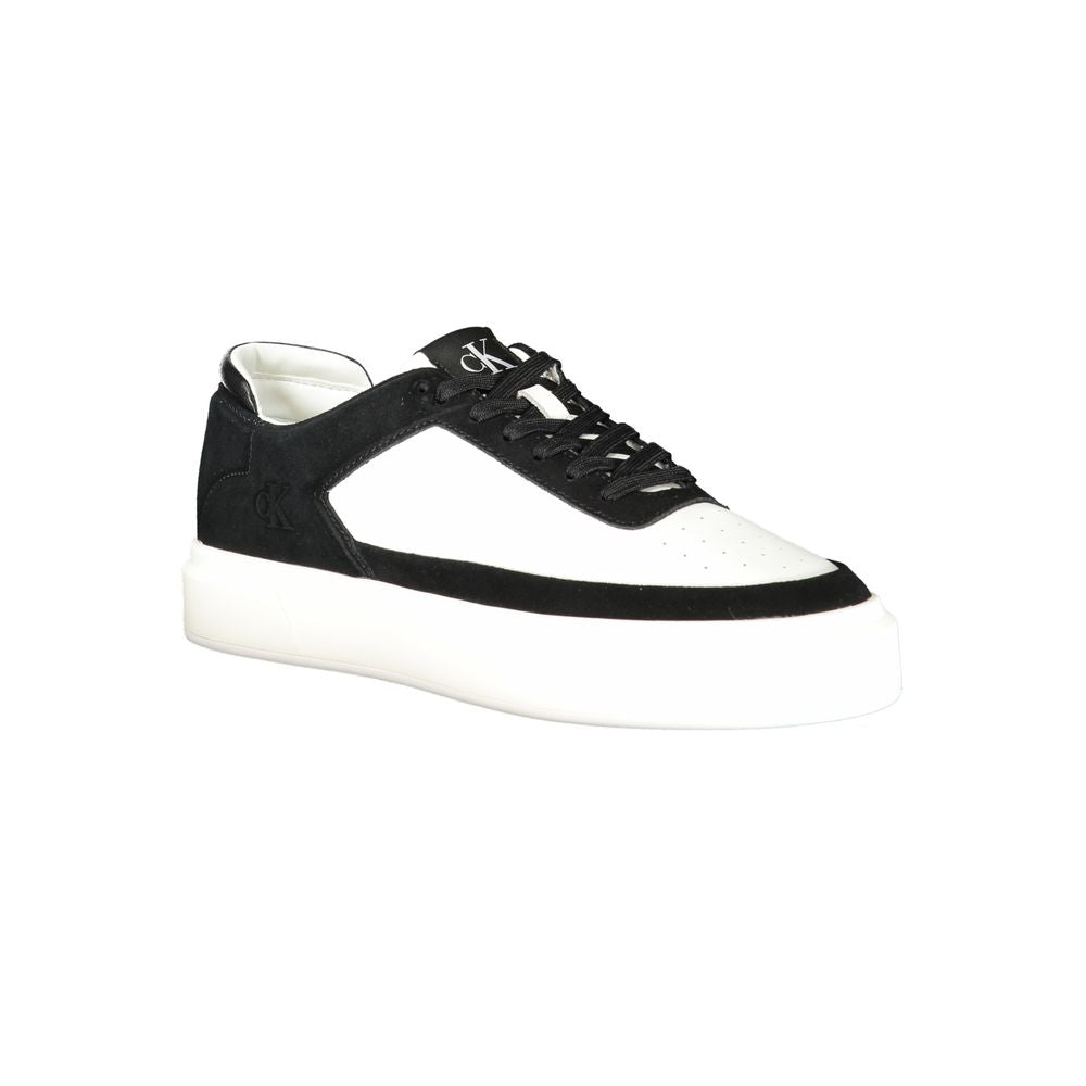 White Leather Men Sneaker Calvin Klein