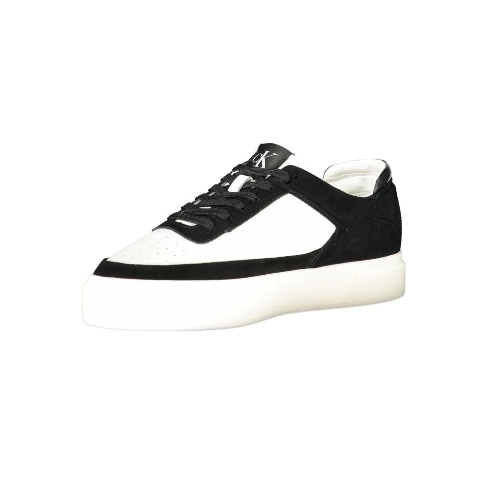 White Leather Men Sneaker Calvin Klein