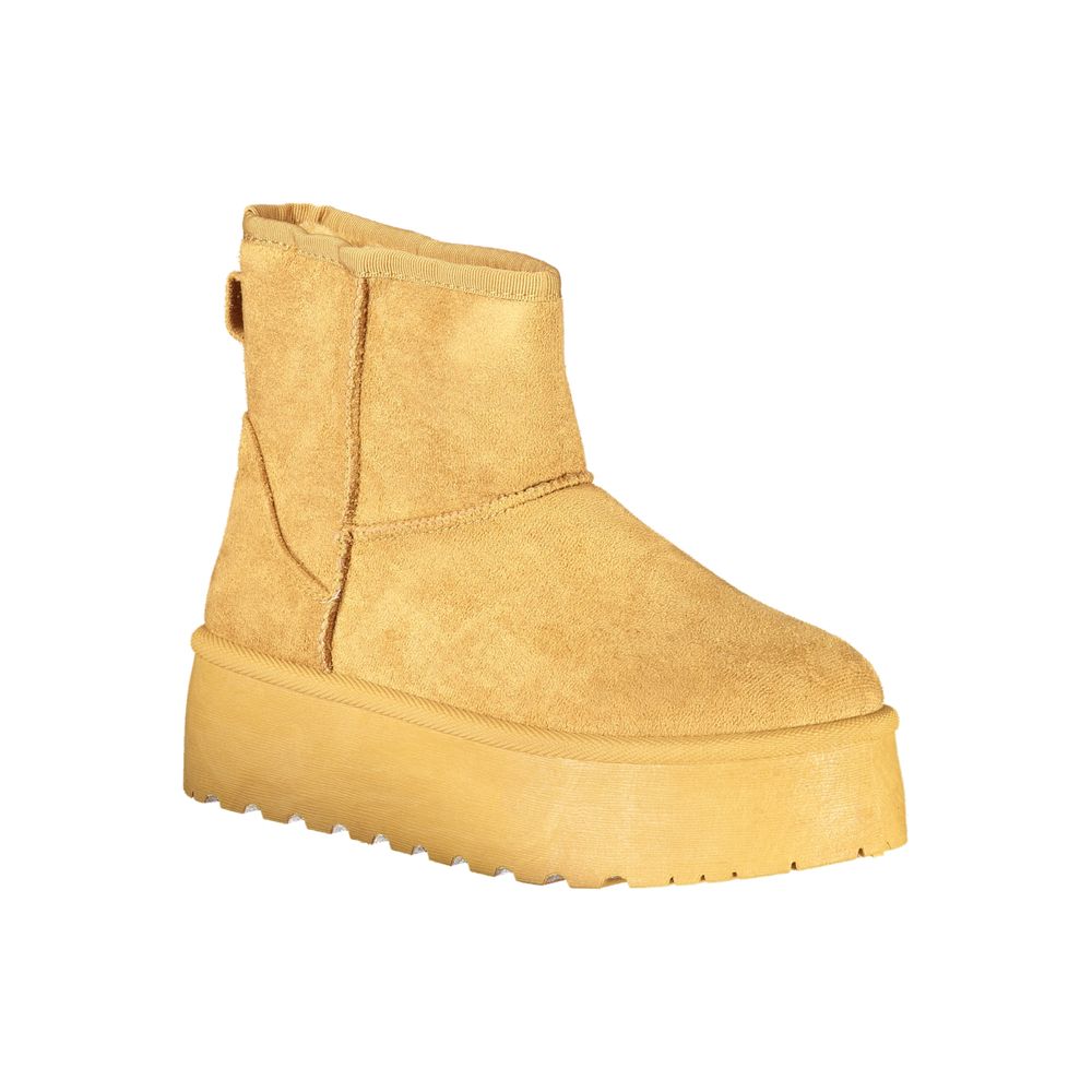 Brown Polyester Women Boot Laura Biagiotti