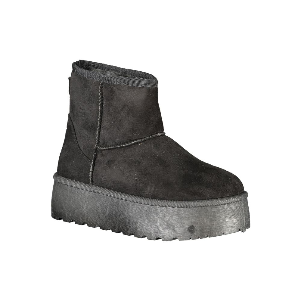 Black Polyester Women Boot Laura Biagiotti