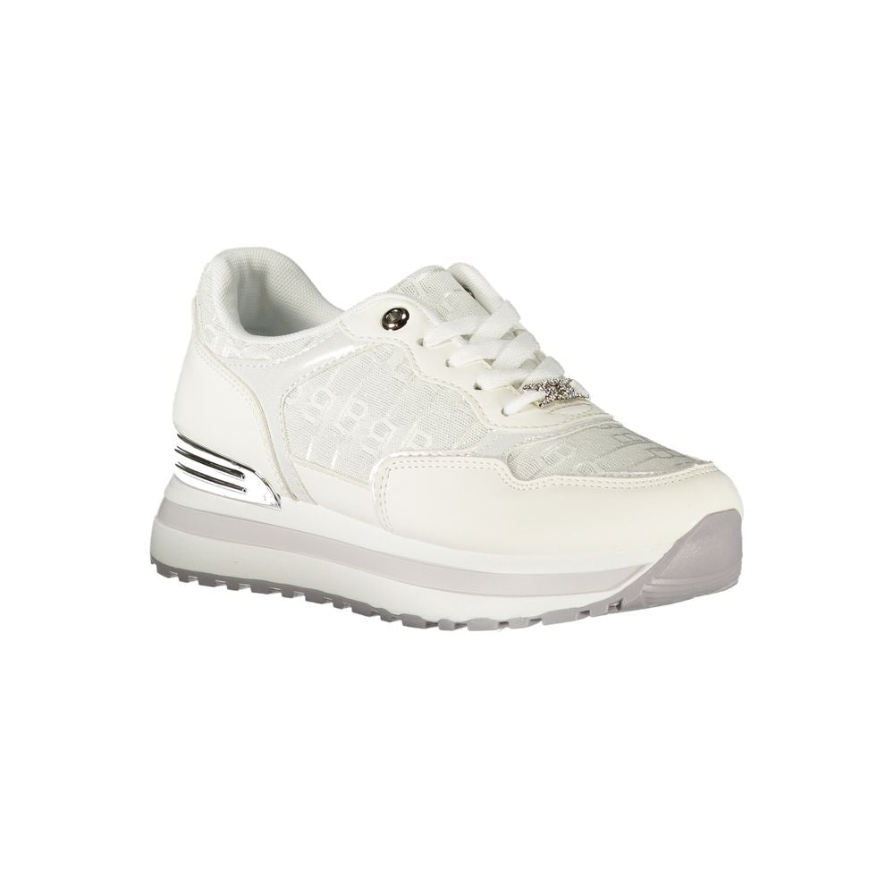 White Polyester Women Sneaker Laura Biagiotti
