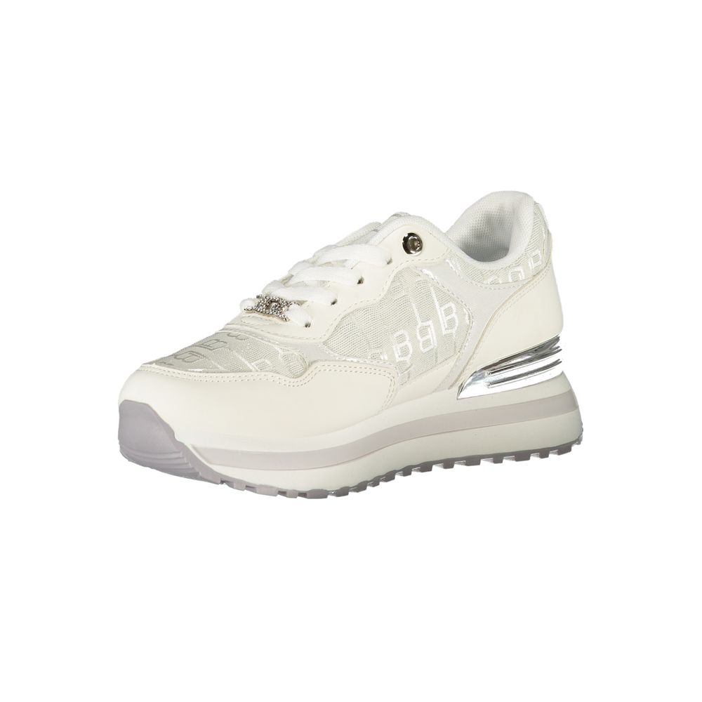 White Polyester Women Sneaker Laura Biagiotti