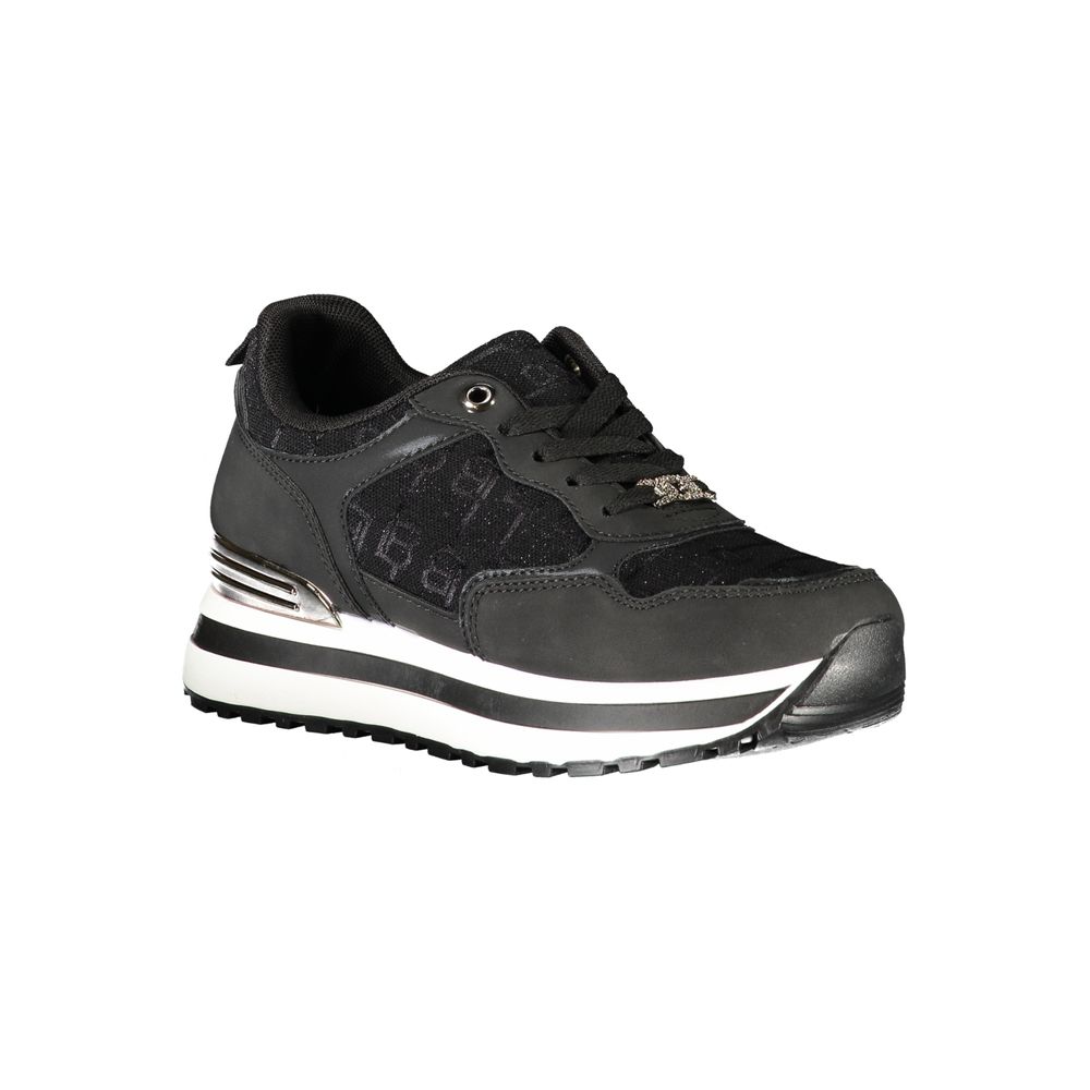 Black Polyester Women Sneaker Laura Biagiotti