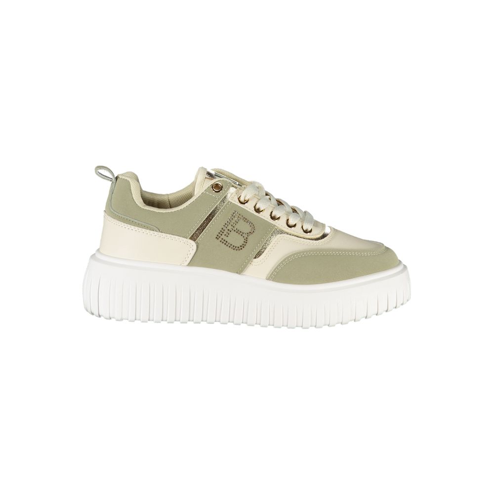 Green Polyester Women Sneaker Laura Biagiotti