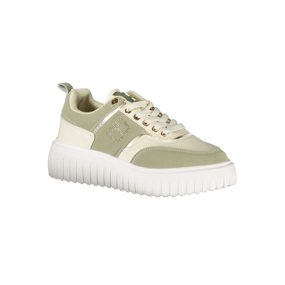 Green Polyester Women Sneaker Laura Biagiotti