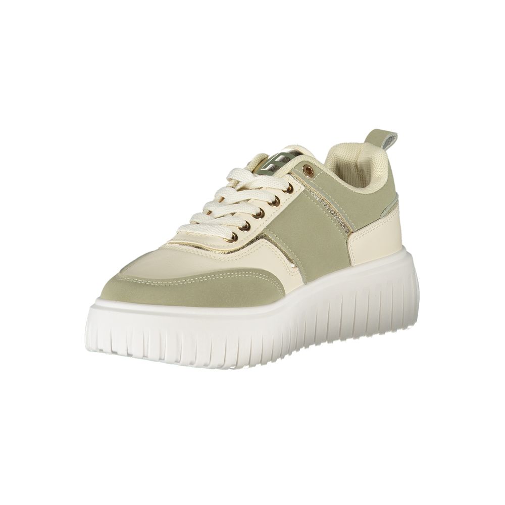 Green Polyester Women Sneaker Laura Biagiotti