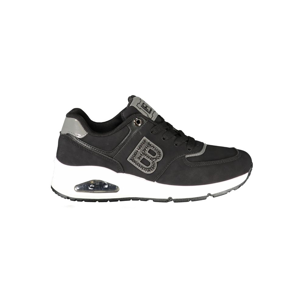 Black Polyester Women Sneaker Laura Biagiotti