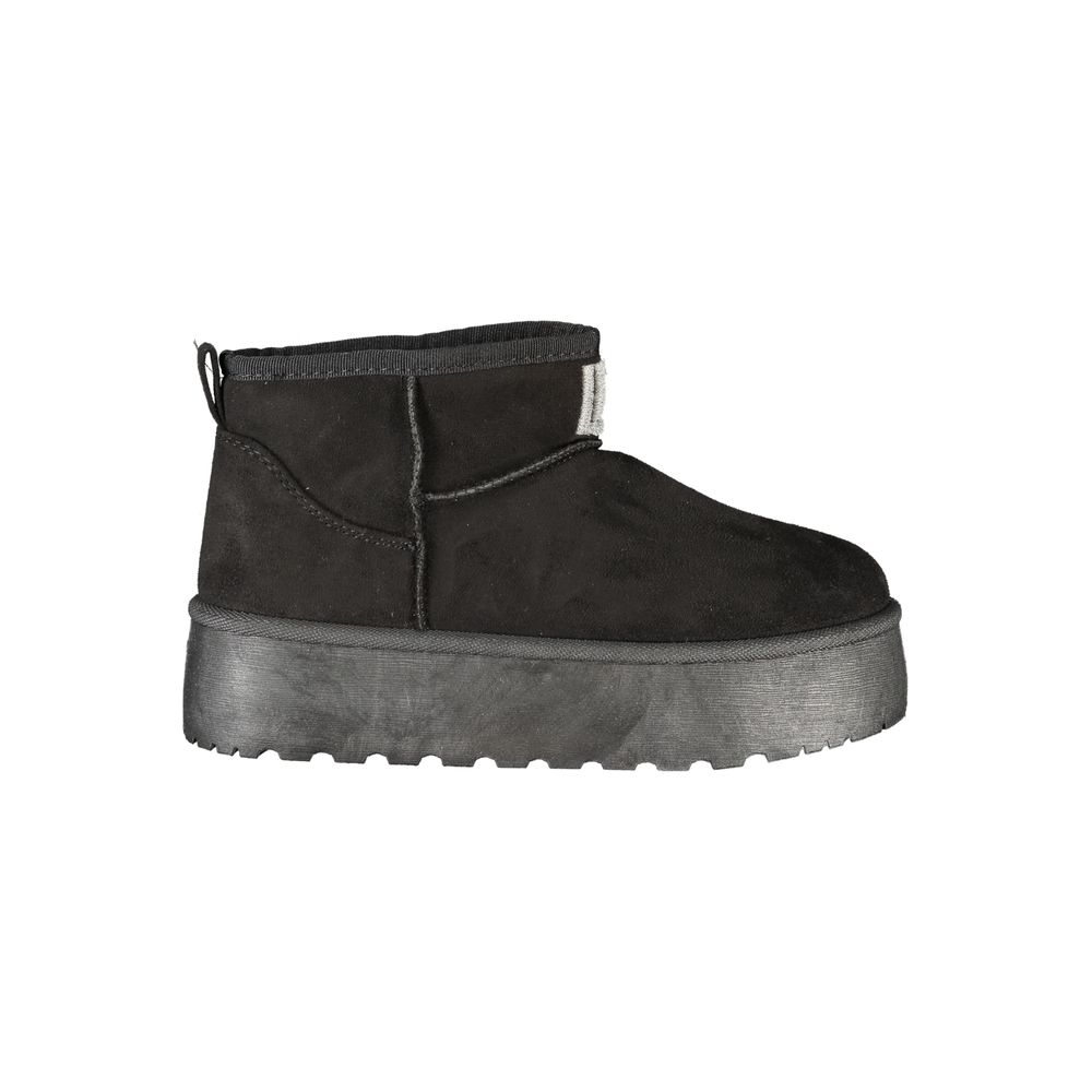 Black Polyester Women Boot Laura Biagiotti