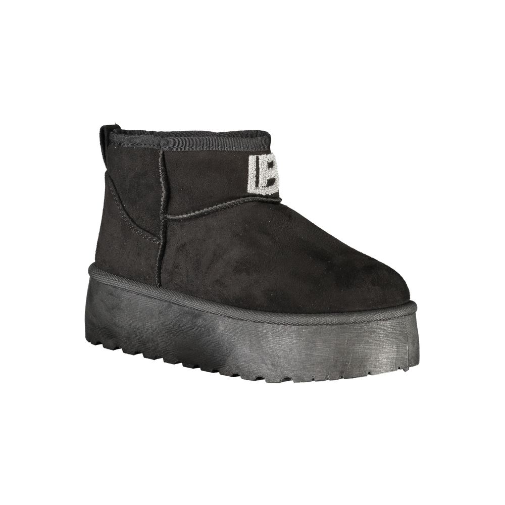 Black Polyester Women Boot Laura Biagiotti
