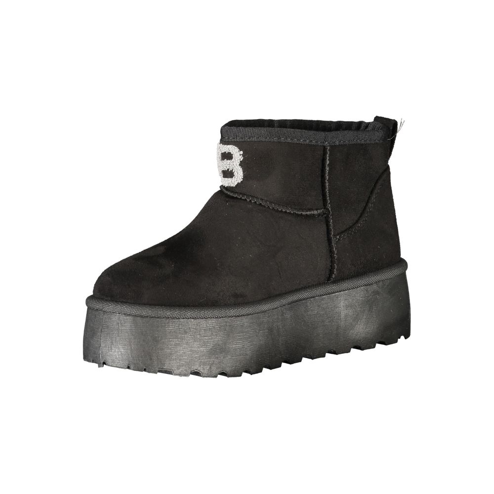 Black Polyester Women Boot Laura Biagiotti