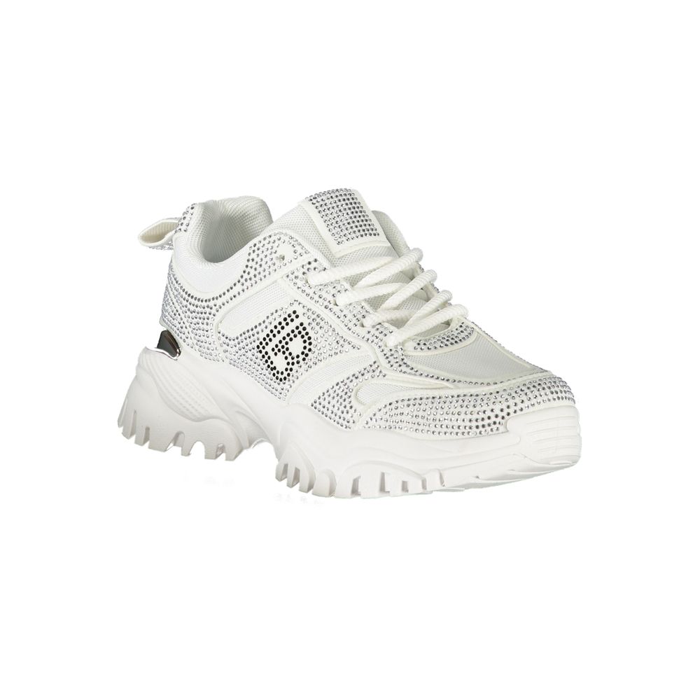 White Polyester Women Sneaker Laura Biagiotti