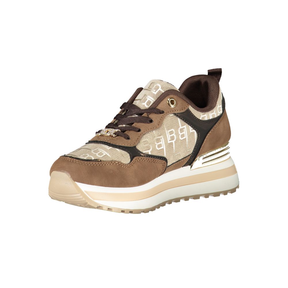 Brown Polyester Women Sneaker Laura Biagiotti