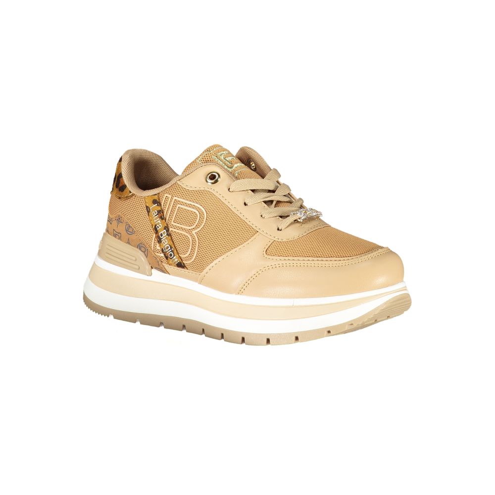Brown Polyester Women Sneaker Laura Biagiotti
