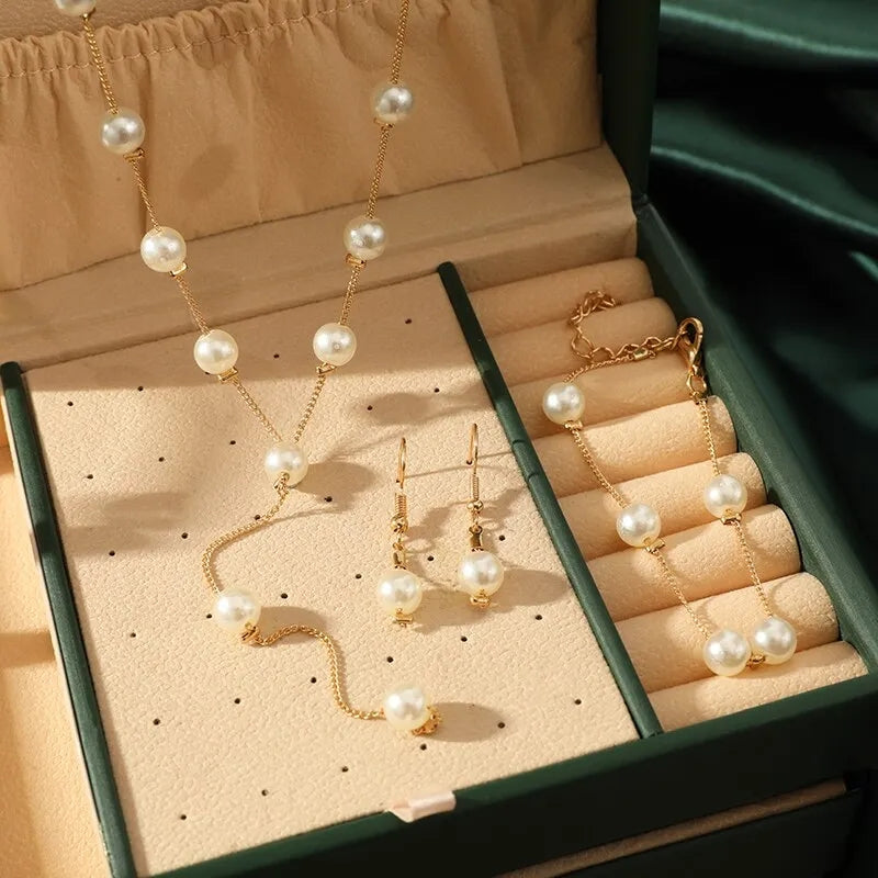 Fashion Pearl Jewellery Set jewellery sets Shopella