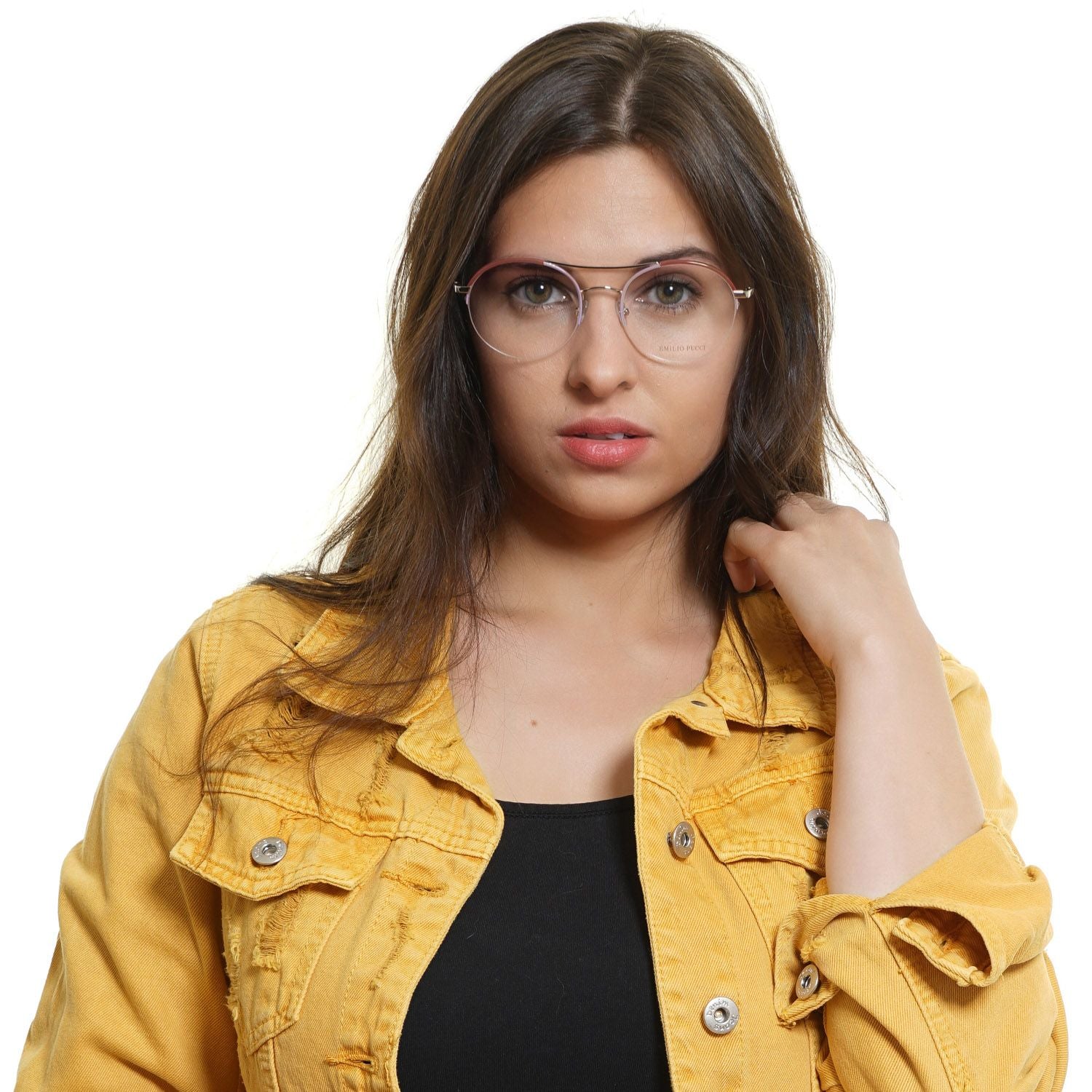 Multicolor Women Glasses Frame Emilio Pucci