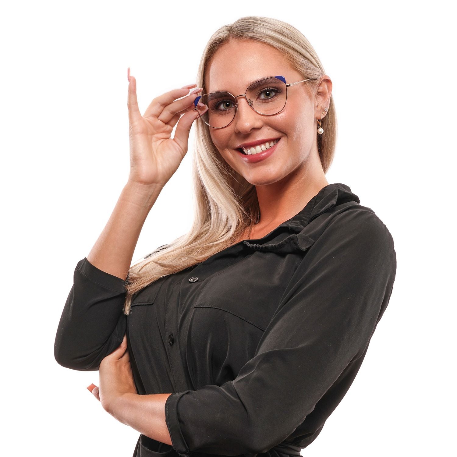 Gold Women Glasses Frame Emilio Pucci