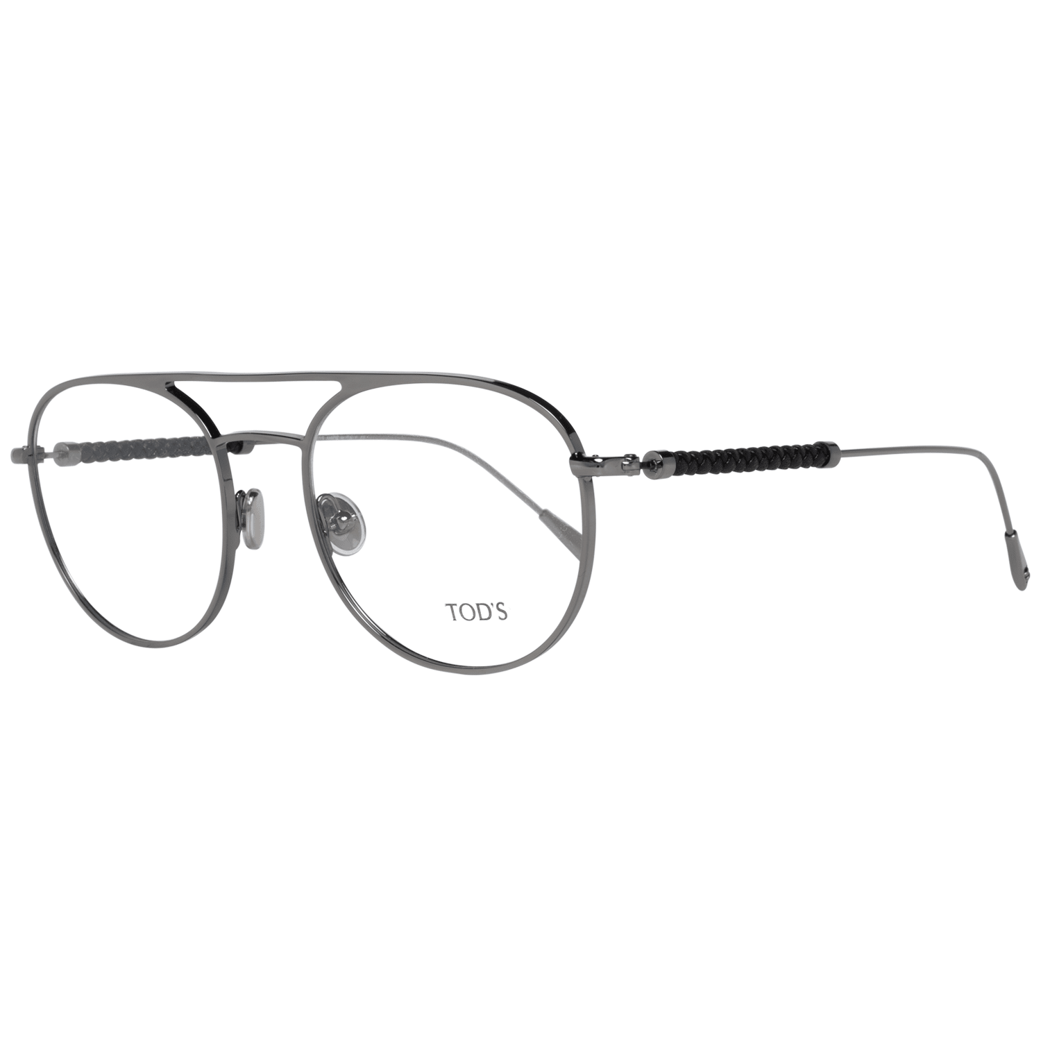 Silver Men Glasses Frame Tod's