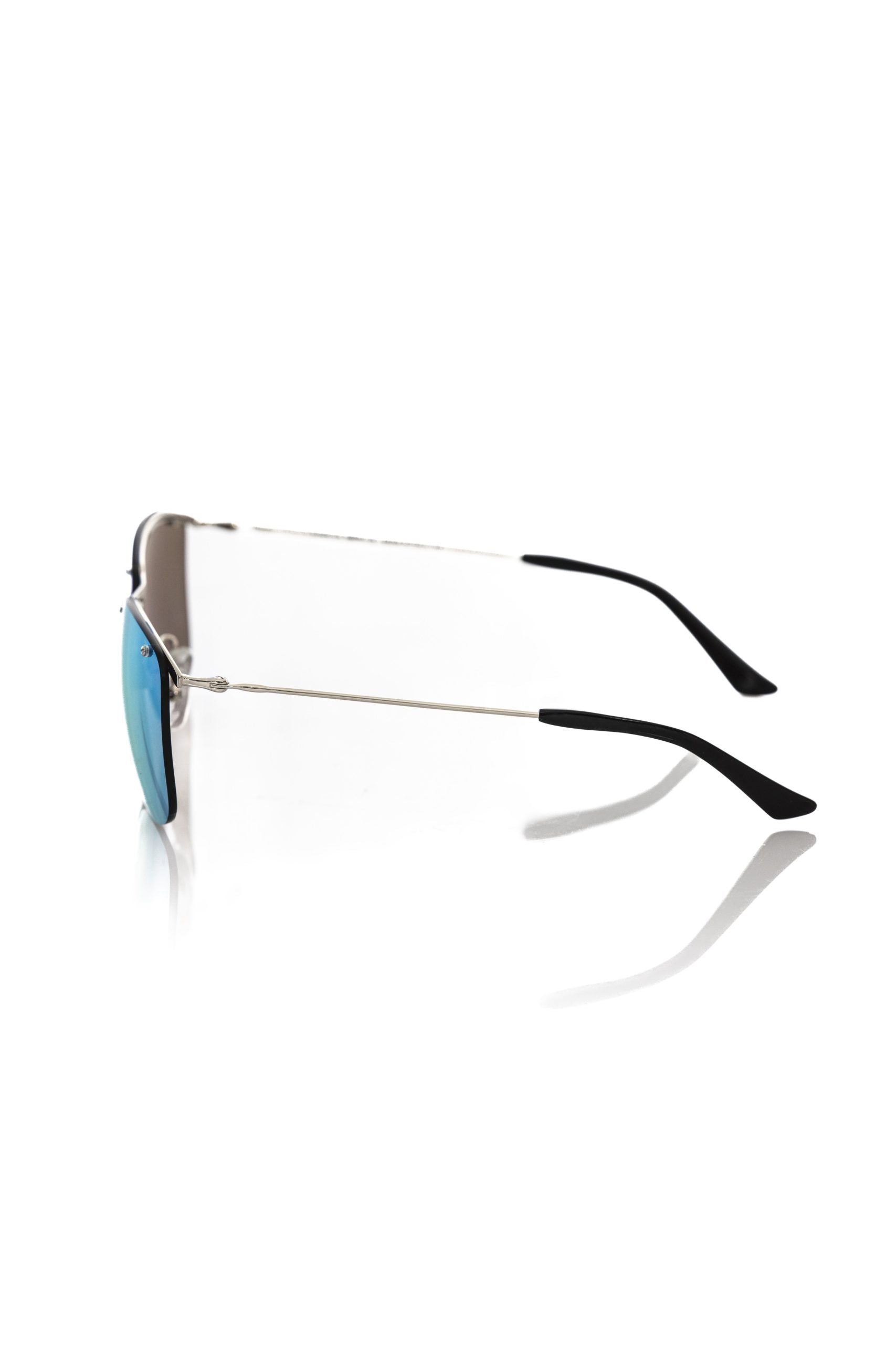 Silver Metallic Men Sunglass Frankie Morello