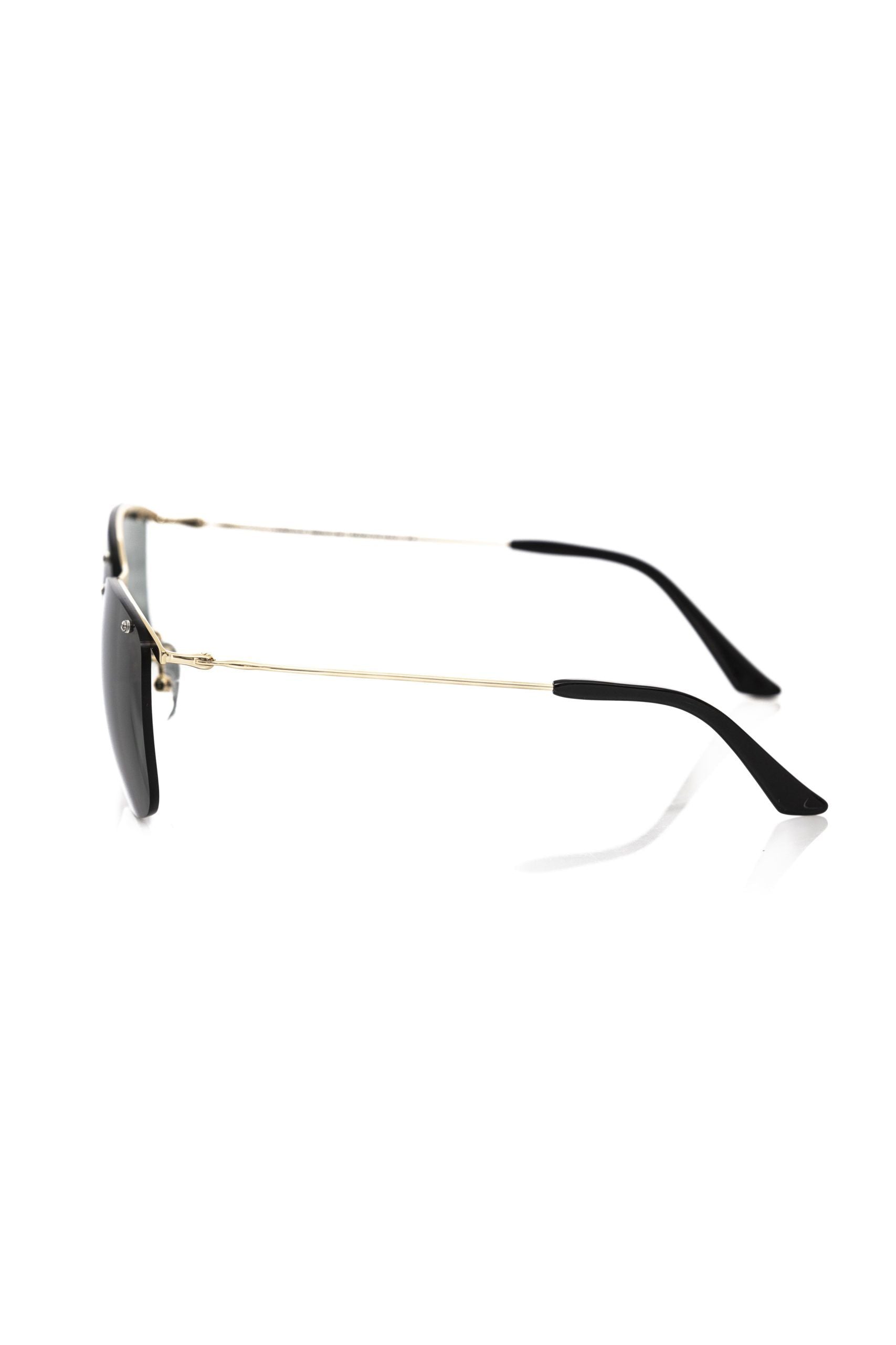 Black Metallic Fiber Men's Sunglasses Frankie Morello