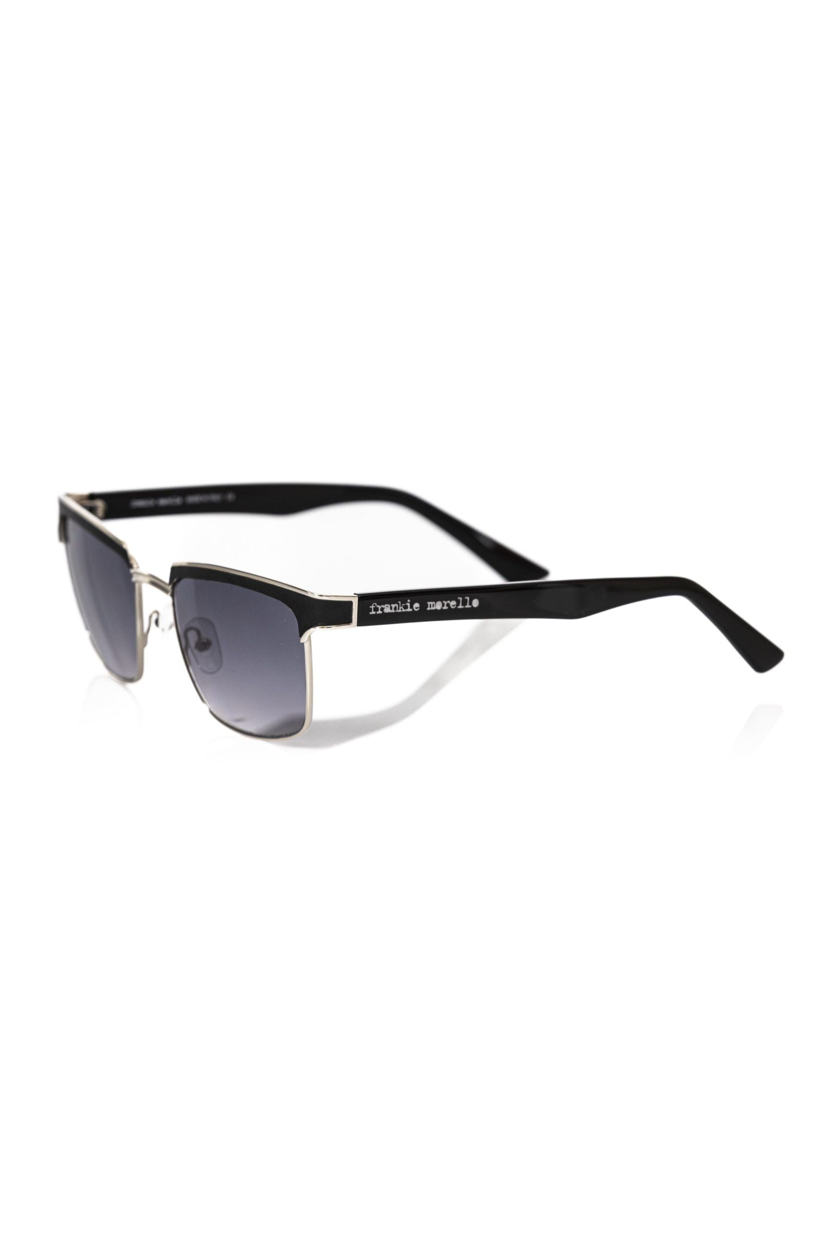 Black Metallic Fiber Men Sunglass Frankie Morello