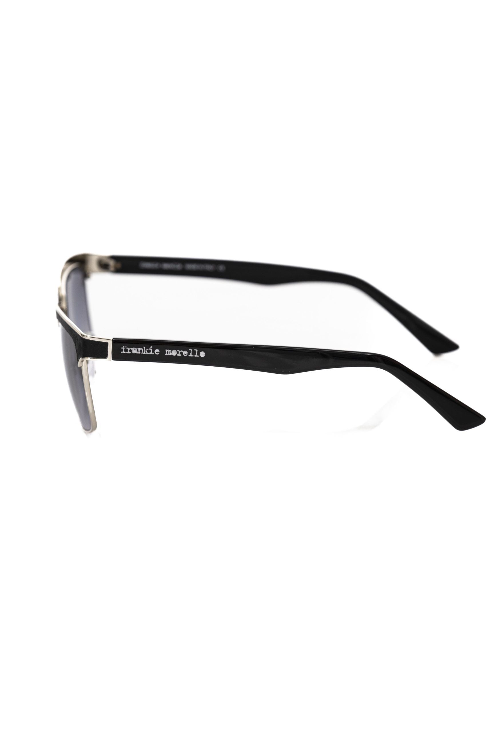 Black Metallic Fiber Men Sunglass Frankie Morello