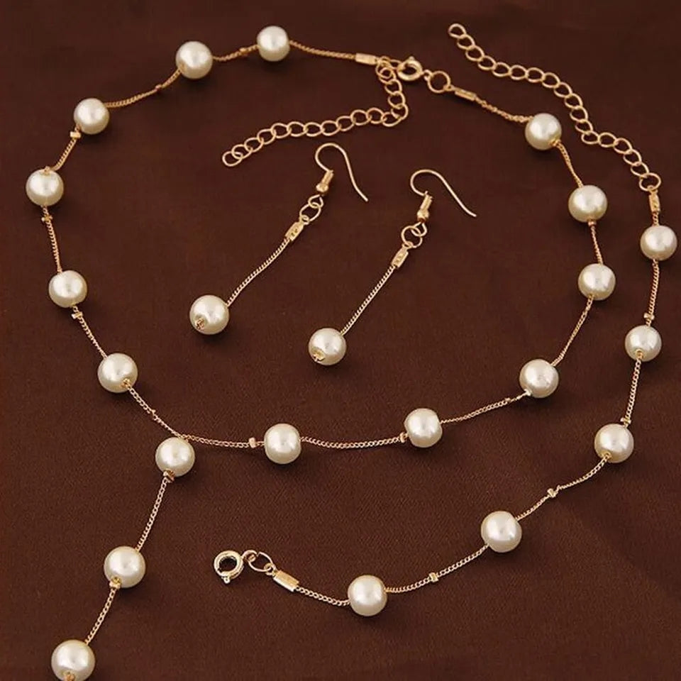 Fashion Pearl Jewellery Set jewellery sets Shopella