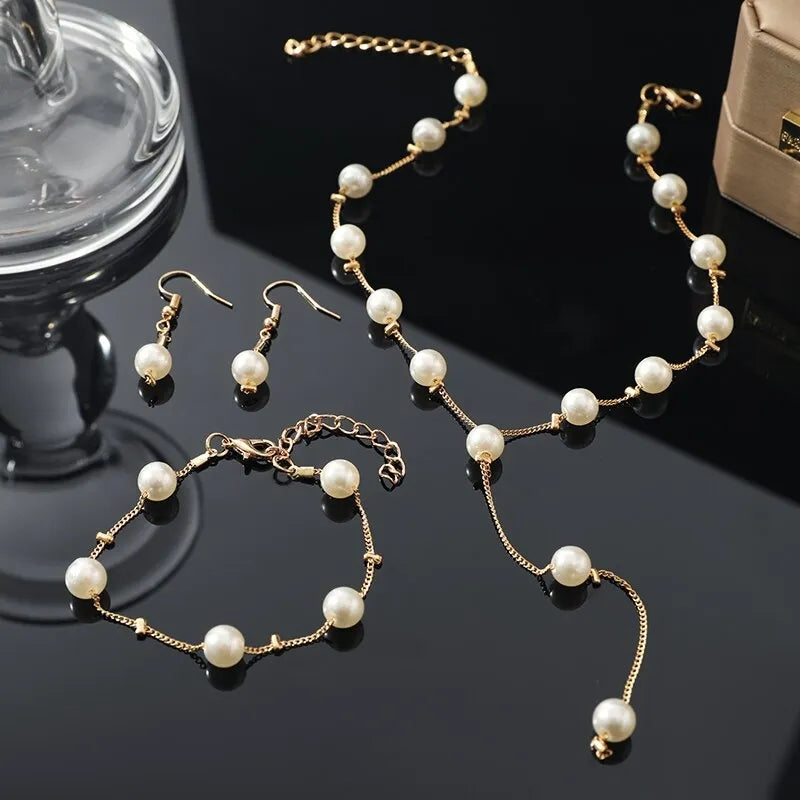 Fashion Pearl Jewellery Set jewellery sets Shopella