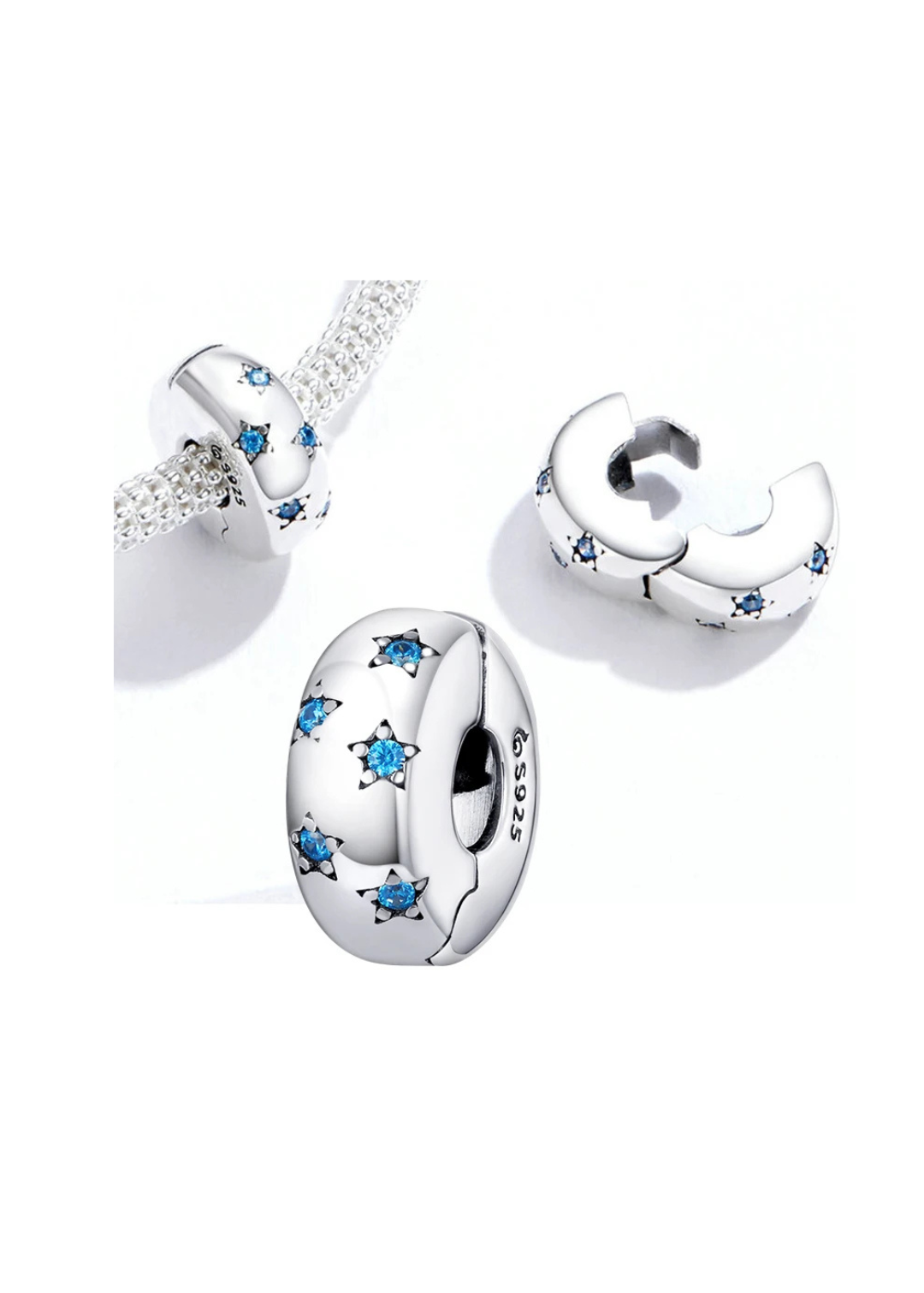 Real 100% 925 Sterling Silver Clip Charms Charms & pendants Shopella