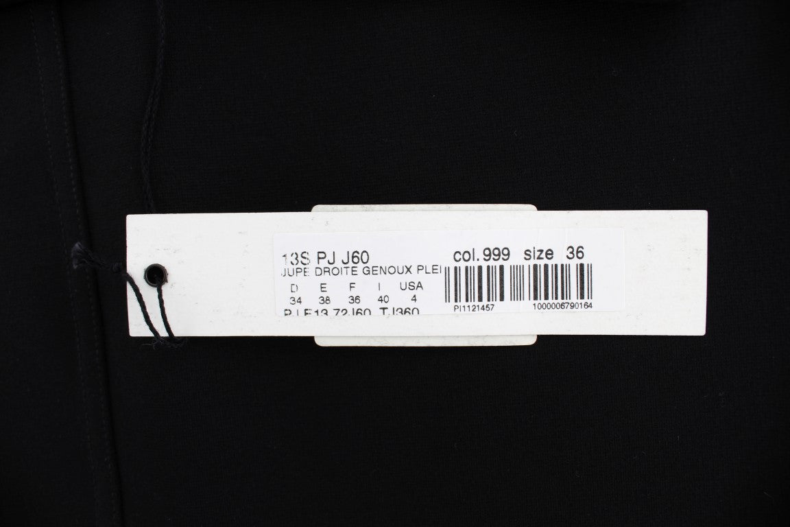 Black Straight Pencil Skirt PLEIN SUD
