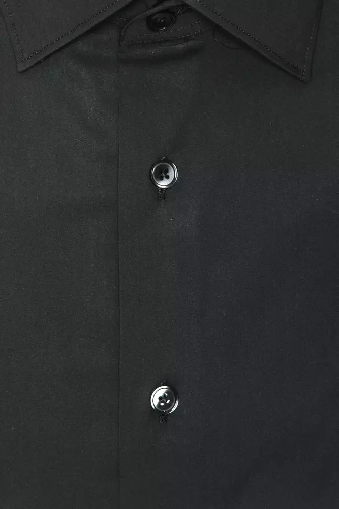 Gray Cotton Men Shirt Robert Friedman