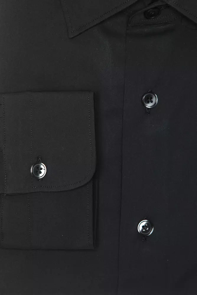 Gray Cotton Men Shirt Robert Friedman