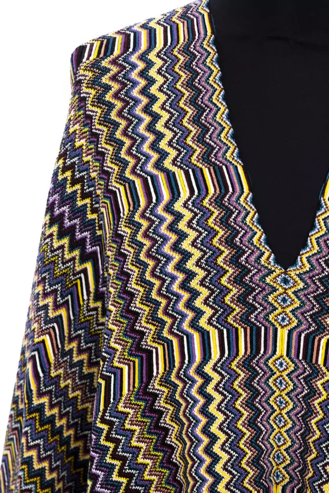 Multicolor Wool Women Poncho Missoni