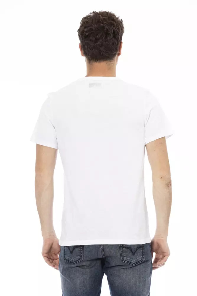 White Cotton Men T-Shirt Bikkembergs