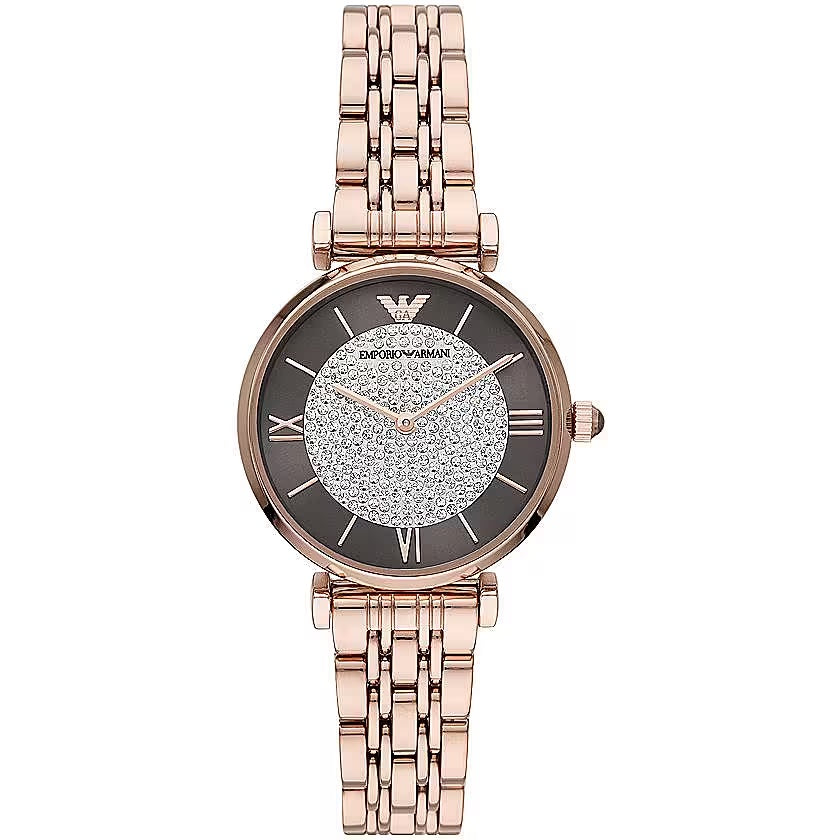 Elegant Rose Gold-Tone Ladies Watch Emporio Armani