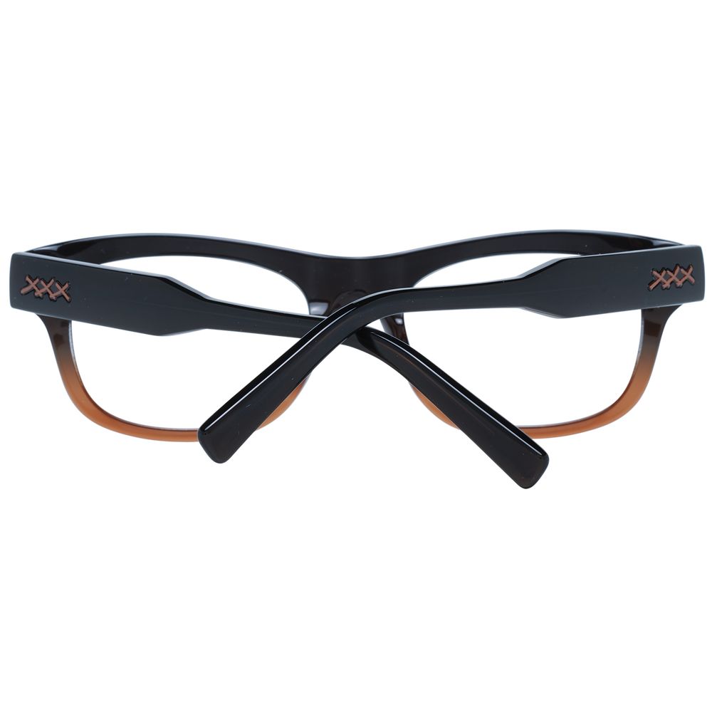 Brown Men Glasses Frame Ermenegildo Zegna