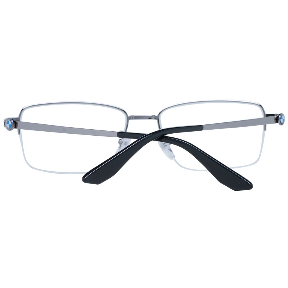 Silver Men Glasses Frame BMW