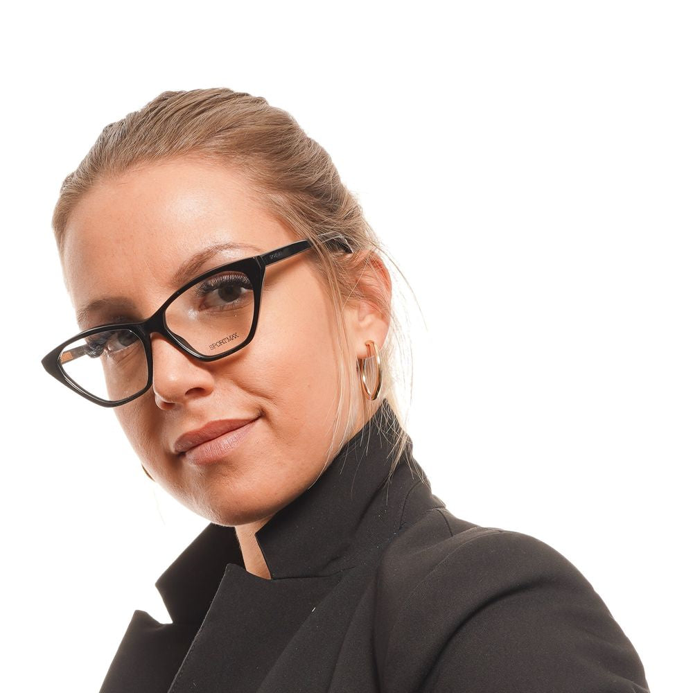 Black Women Glasses Frame Sportmax