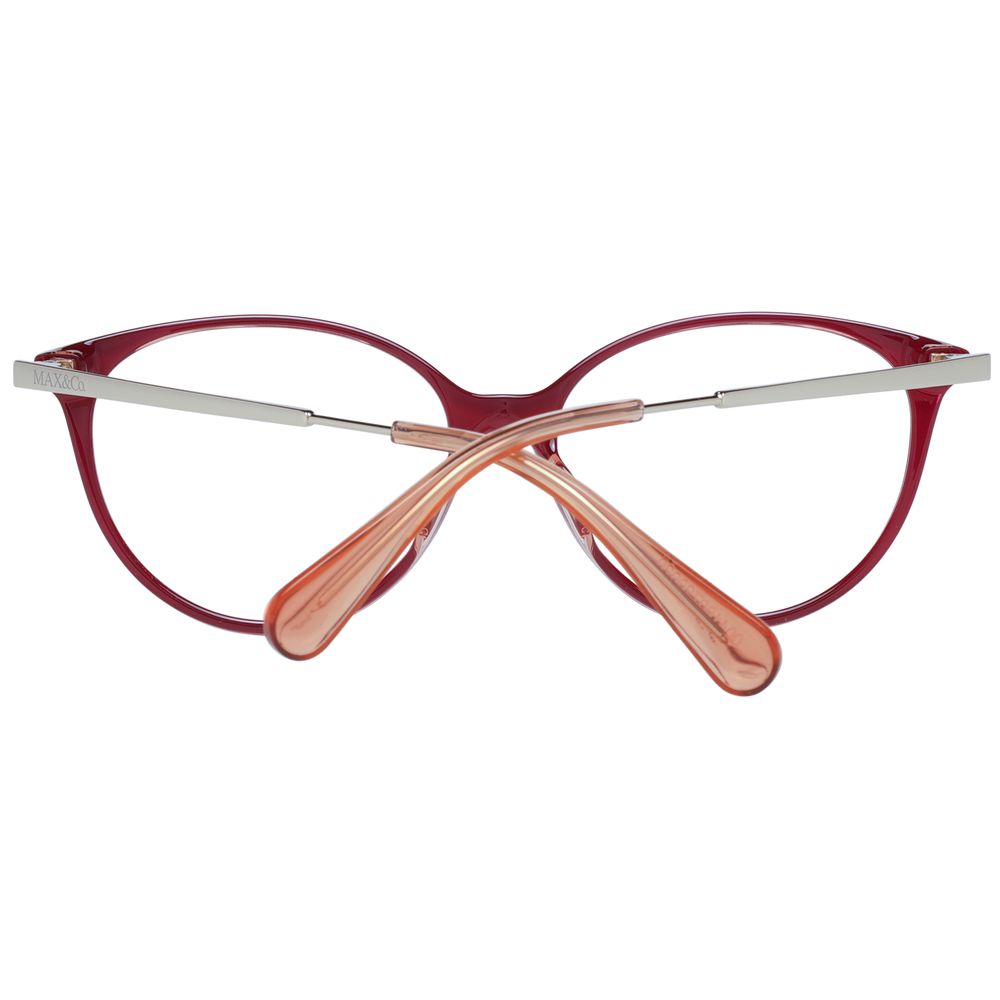 Burgundy Women Glasses Frame Max & Co